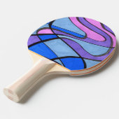 Raquette De Ping Pong "Matin Cool" Ping Pong Paddle Abstrait (Devant Angle)