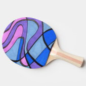 Raquette De Ping Pong "Matin Cool" Ping Pong Paddle Abstrait (Côté)