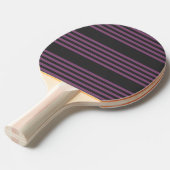 Raquette De Ping Pong Mauve violet et charbon de bois cinq bandes motif (Devant Angle)