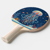 Raquette De Ping Pong méduse marine/plage/côtière (Devant Angle)