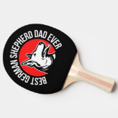 Raquette De Ping Pong Meilleur berger allemand papa jamais (Côté)