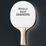 Raquette De Ping Pong Meilleur grand-père ajouter nom texte sport texte<br><div class="desc">conception</div>