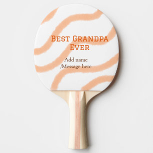 Raquette De Ping Pong Meilleur grand-père jamais bandes orange spirale a