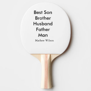 Raquette De Ping Pong Meilleur homme fils mari papa citations ajouter no