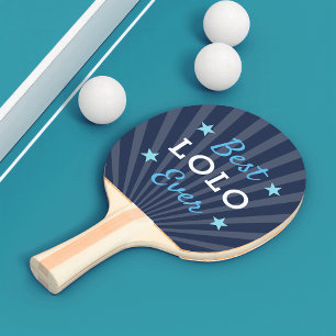 Raquette De Ping Pong Meilleur Lolo jamais Fête des pères grand-père c