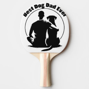 Raquette De Ping Pong Meilleur Papa Chien de Tous les Temps T-shirt Homm
