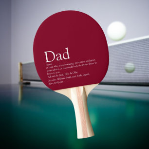 Raquette De Ping Pong Meilleur papa du monde Définition Bourgogne