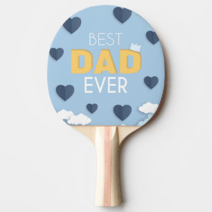 Raquette De Ping Pong Meilleur papa jamais mignonne Fête des pères