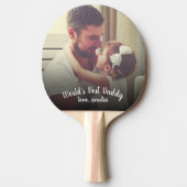 Raquette De Ping Pong Meilleure Fête des pères papa au monde (Devant)