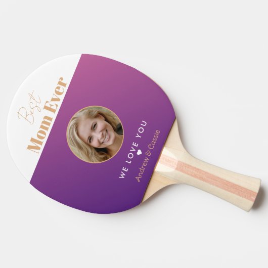 Raquette De Ping Pong Meilleure maman jamais (Côté)