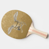 Raquette De Ping Pong Mélangeur en béton beige (Côté)