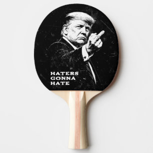 Raquette De Ping Pong Meme drôle du doigt d'honneur de Trump 2026