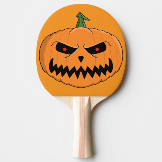 Raquette De Ping Pong Menacer Jack O'Lantern Halloween (Devant)