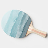 Raquette De Ping Pong Mer bleu d'eau Abstraite (Côté)