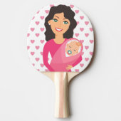 RAQUETTE DE PING PONG MÈRE ET BÉBÉ (Devant)