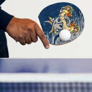 Raquette De Ping Pong Mermaids - Design nautique pour les amoureux des o