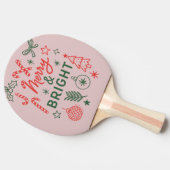 Raquette De Ping Pong Merry & Bright Retro Christmas Stocking | Festive  (Côté)