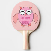 Raquette De Ping Pong Message d'amour mignon Ping Pong Paddle (Dos)