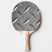 Raquette De Ping Pong métal argenté de texture (Devant)