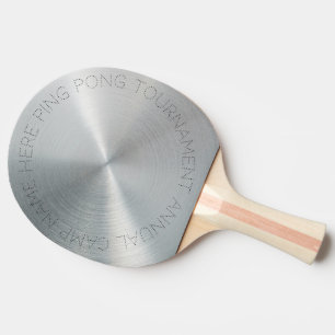 Raquette De Ping Pong Métal argenté personnalisé