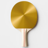 Raquette de Ping Pong Métallique Or (Devant)