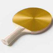 Raquette de Ping Pong Métallique Or (Devant Angle)
