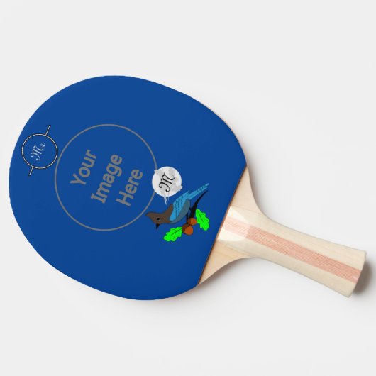 Raquette De Ping Pong Metteur Blue Jay Monogram (Côté)