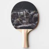 Raquette De Ping Pong Meute de loups (Dos)