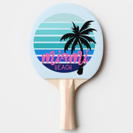 Raquette De Ping Pong Miami Beach (Devant)