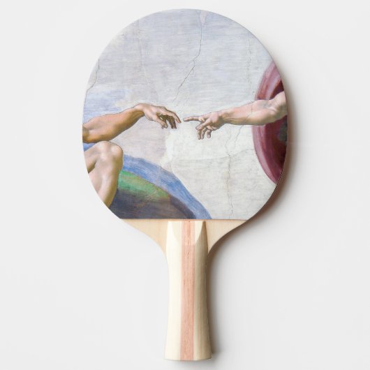 Raquette De Ping Pong Michelangelo - Création d'Adam Isolé (Devant)