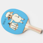 Raquette De Ping Pong Mignonne brebis avec blouson (Côté)