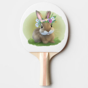Raquette De Ping Pong Mignonne Bunnyfor Pâques pour une humeur positive