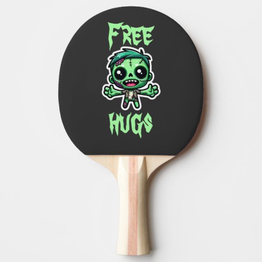 Raquette De Ping Pong Mignonne, drôle de zombie (Devant)
