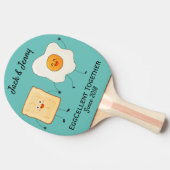 Raquette De Ping Pong Mignonne Drôle Joyeux Toast Eggcelcelcelcelcate En (Côté)