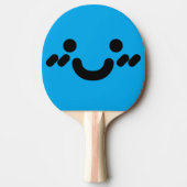 Raquette De Ping Pong Mignonne Smiley Face Bleu Ping Paddle (Devant)