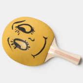 Raquette De Ping Pong Mignonne Visage Heureux (Côté)
