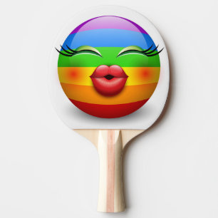 Raquette De Ping Pong Mignons visages Emoji