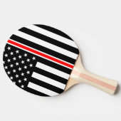 Raquette De Ping Pong Mince Red Line Drapeau : Mémorial du héros des pom (Côté)