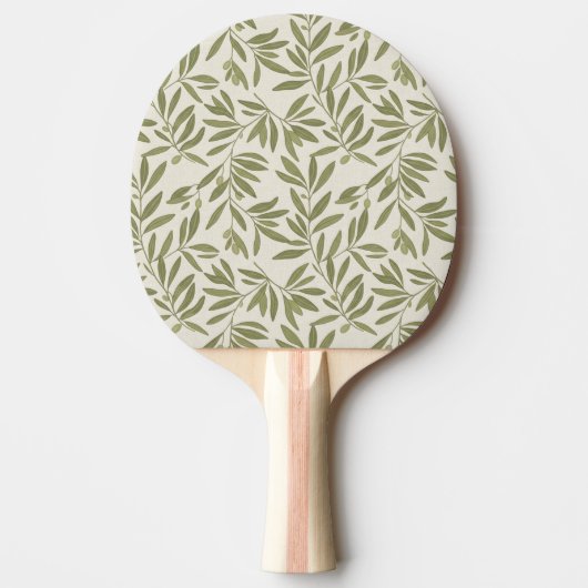Raquette De Ping Pong Minimal Olive Branch Pattern (Devant)