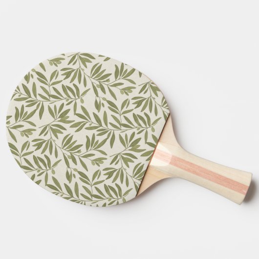 Raquette De Ping Pong Minimal Olive Branch Pattern (Côté)
