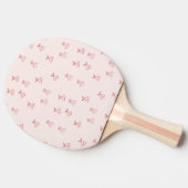 Raquette De Ping Pong Minimalisme de contour de cerise (Côté)