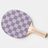 Raquette De Ping Pong Minimalist Soft Lavender Checkerboard Pattern  (Côté)
