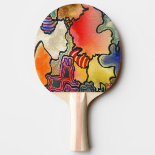 Raquette De Ping Pong "Mites and Tites" Ping Paddle Abstrait