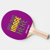 RAQUETTE DE PING PONG MODÈLE DE TEXTE D'IMAGE SIMPLE MODERNE MODIFIABLE (Côté)