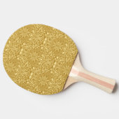 Raquette De Ping Pong Modèle Floral Baroque Damas d'or (Côté)