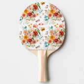 Raquette De Ping Pong Modèle floral du jardin (Devant)