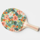 Raquette De Ping Pong Modèle floral du jardin (Côté)