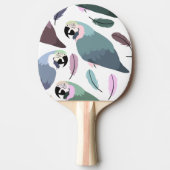 Raquette De Ping Pong Modern Parrots Tropical Pattern  (Devant)