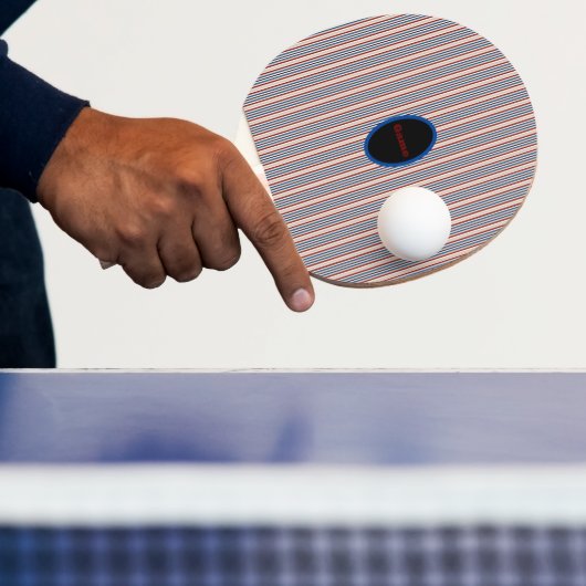 Raquette De Ping Pong Moderne Chic Rayé (Insitu)