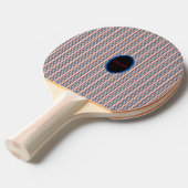 Raquette De Ping Pong Moderne Chic Rayé (Devant Angle)